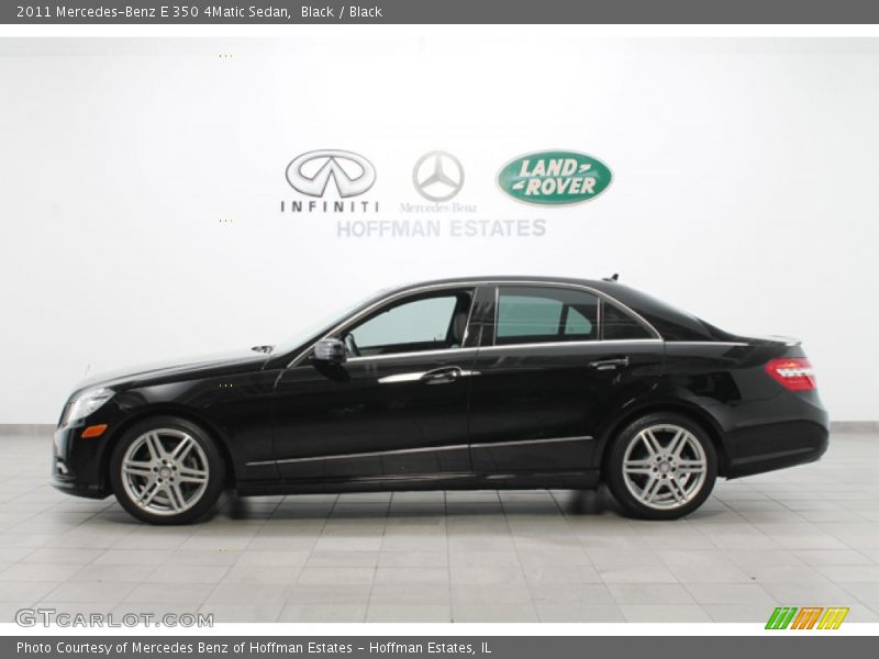 Black / Black 2011 Mercedes-Benz E 350 4Matic Sedan