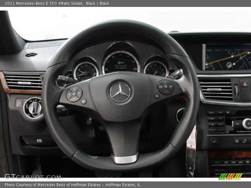 Black / Black 2011 Mercedes-Benz E 350 4Matic Sedan