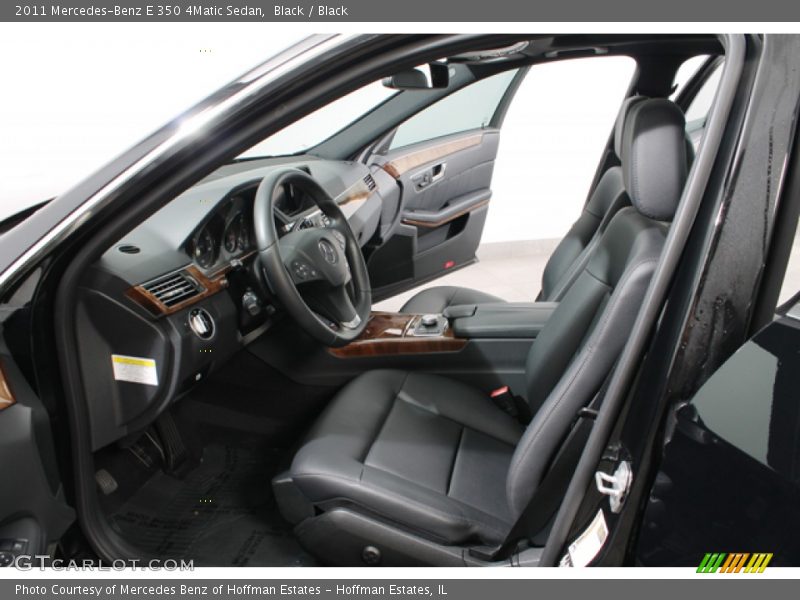 Black / Black 2011 Mercedes-Benz E 350 4Matic Sedan