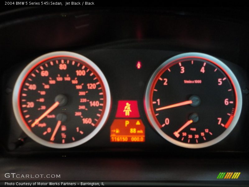  2004 5 Series 545i Sedan 545i Sedan Gauges