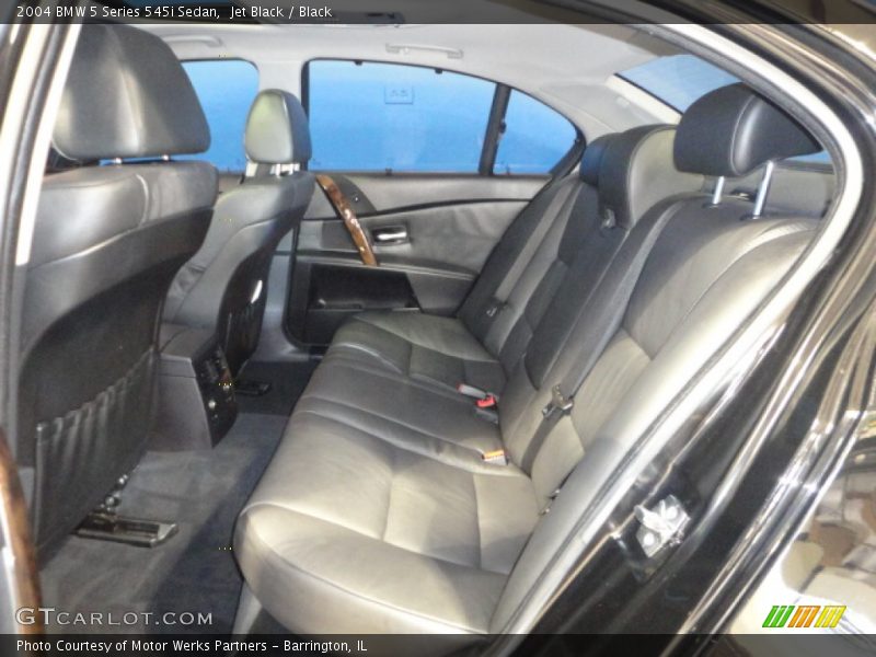 Rear Seat of 2004 5 Series 545i Sedan