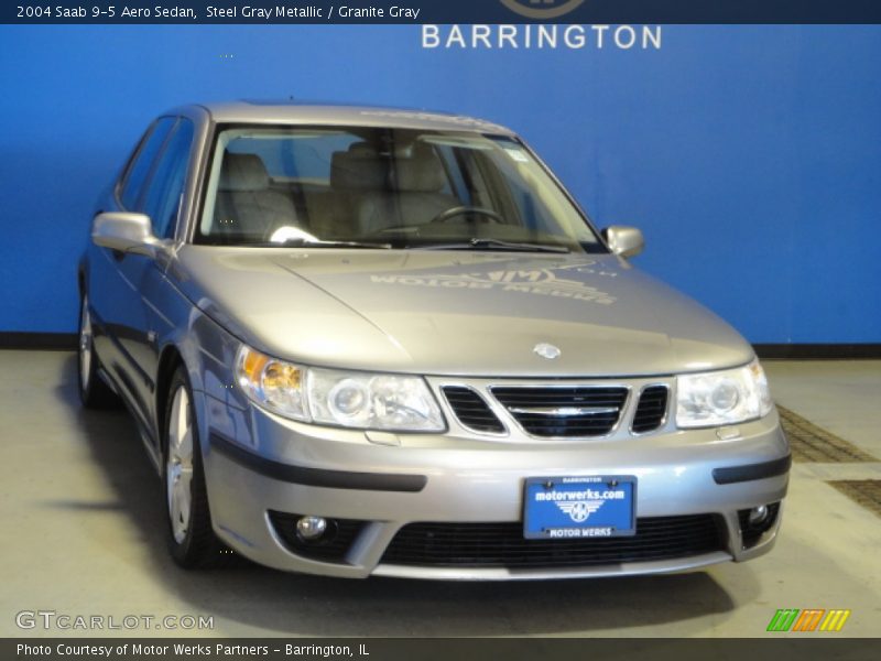 Steel Gray Metallic / Granite Gray 2004 Saab 9-5 Aero Sedan