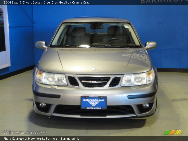 Steel Gray Metallic / Granite Gray 2004 Saab 9-5 Aero Sedan