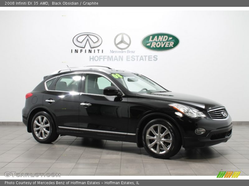 Black Obsidian / Graphite 2008 Infiniti EX 35 AWD