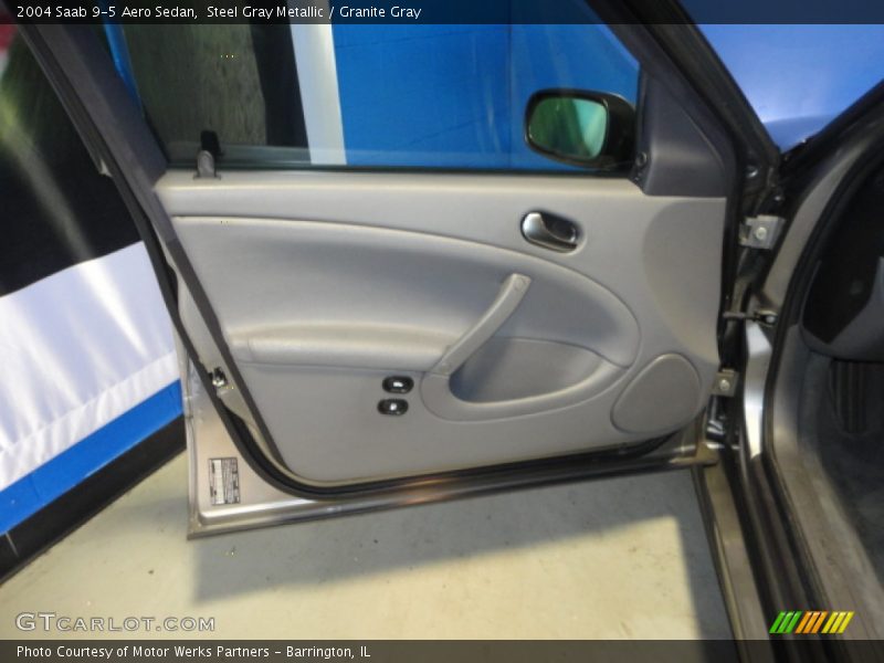 Steel Gray Metallic / Granite Gray 2004 Saab 9-5 Aero Sedan