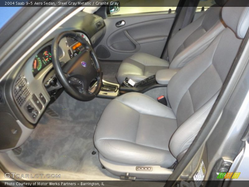 Steel Gray Metallic / Granite Gray 2004 Saab 9-5 Aero Sedan