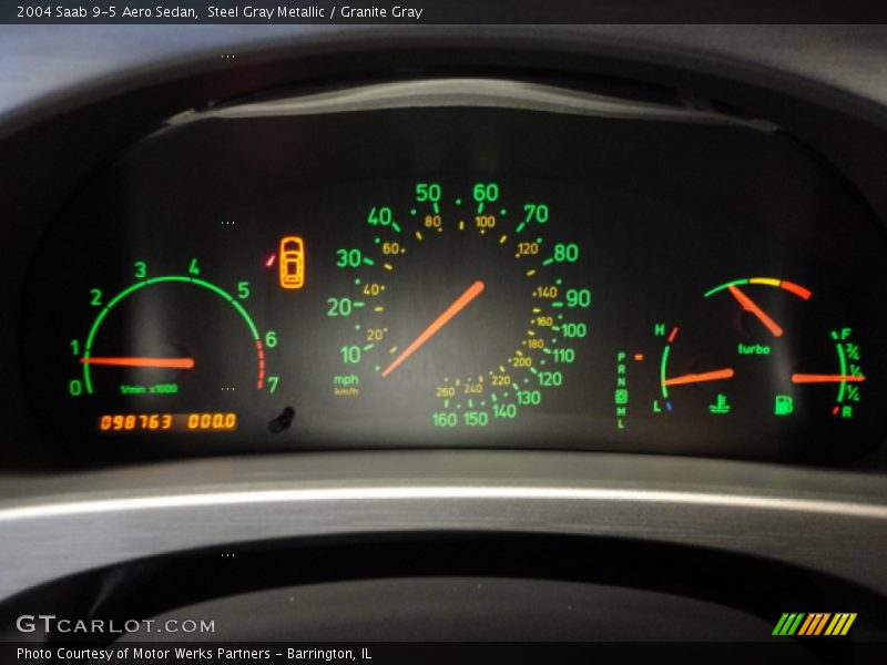 Steel Gray Metallic / Granite Gray 2004 Saab 9-5 Aero Sedan