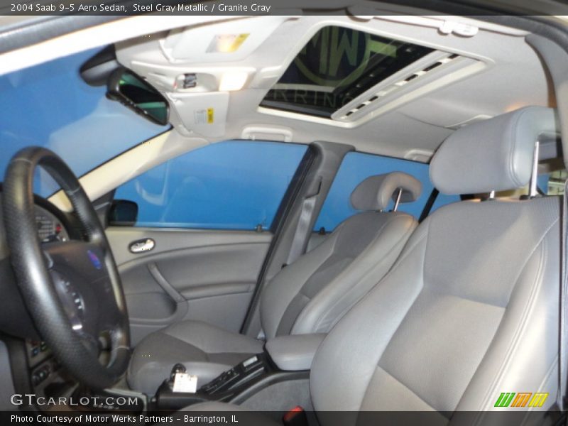 Steel Gray Metallic / Granite Gray 2004 Saab 9-5 Aero Sedan