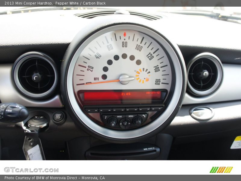 Pepper White / Carbon Black 2013 Mini Cooper Hardtop