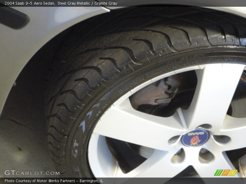 Steel Gray Metallic / Granite Gray 2004 Saab 9-5 Aero Sedan