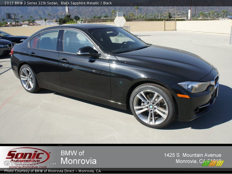 Black Sapphire Metallic / Black 2013 BMW 3 Series 328i Sedan