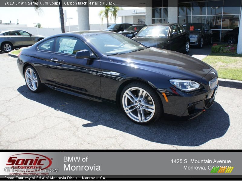 Carbon Black Metallic / Black 2013 BMW 6 Series 650i Coupe