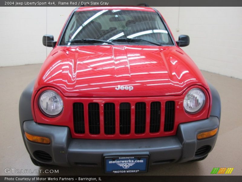 Flame Red / Dark Slate Gray 2004 Jeep Liberty Sport 4x4