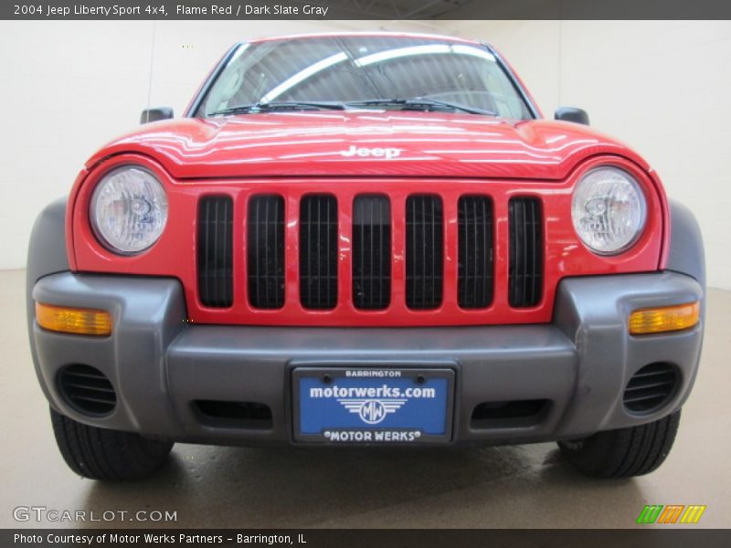 Flame Red / Dark Slate Gray 2004 Jeep Liberty Sport 4x4