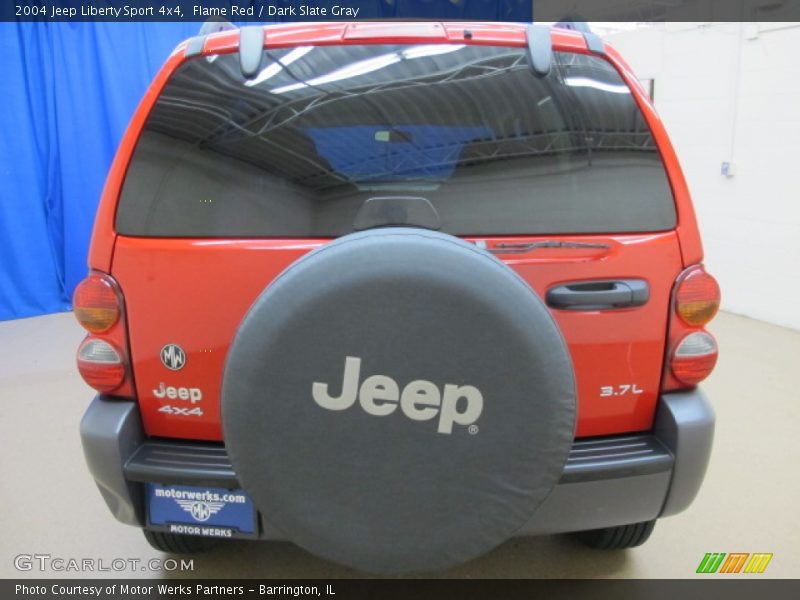 Flame Red / Dark Slate Gray 2004 Jeep Liberty Sport 4x4