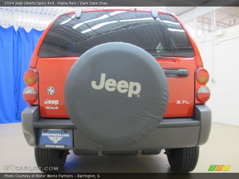 Flame Red / Dark Slate Gray 2004 Jeep Liberty Sport 4x4