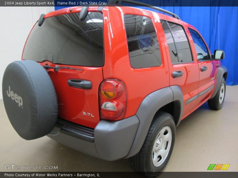 Flame Red / Dark Slate Gray 2004 Jeep Liberty Sport 4x4