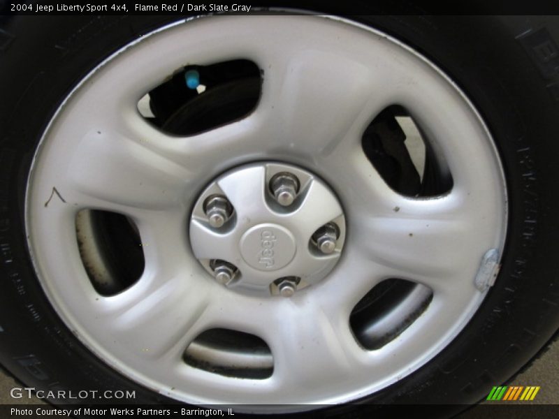 Flame Red / Dark Slate Gray 2004 Jeep Liberty Sport 4x4