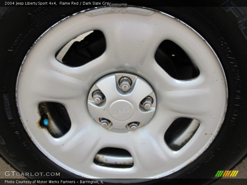 Flame Red / Dark Slate Gray 2004 Jeep Liberty Sport 4x4