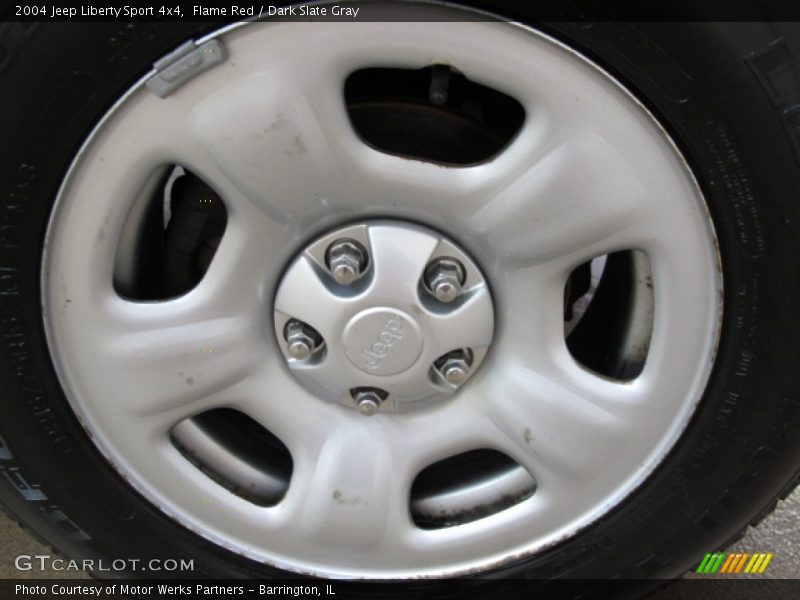 Flame Red / Dark Slate Gray 2004 Jeep Liberty Sport 4x4
