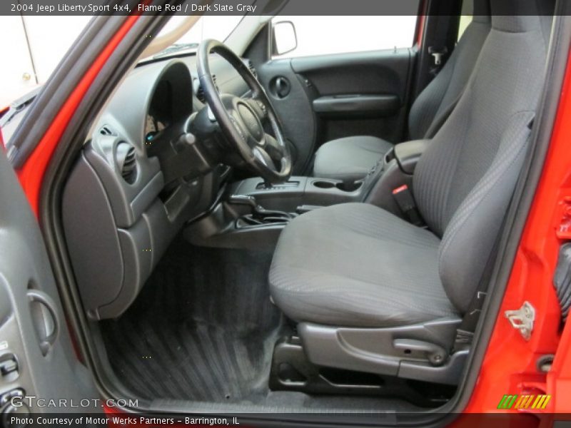 Flame Red / Dark Slate Gray 2004 Jeep Liberty Sport 4x4