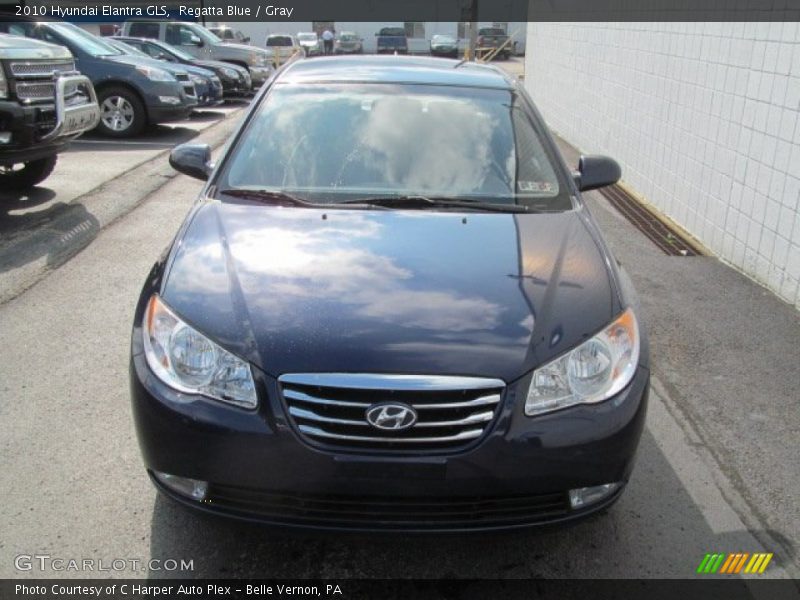 Regatta Blue / Gray 2010 Hyundai Elantra GLS