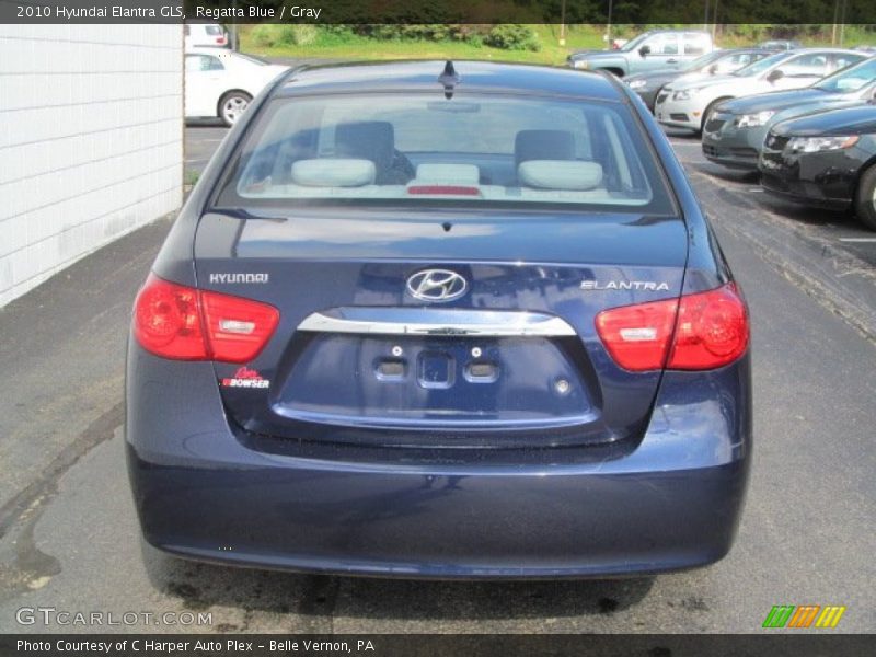 Regatta Blue / Gray 2010 Hyundai Elantra GLS