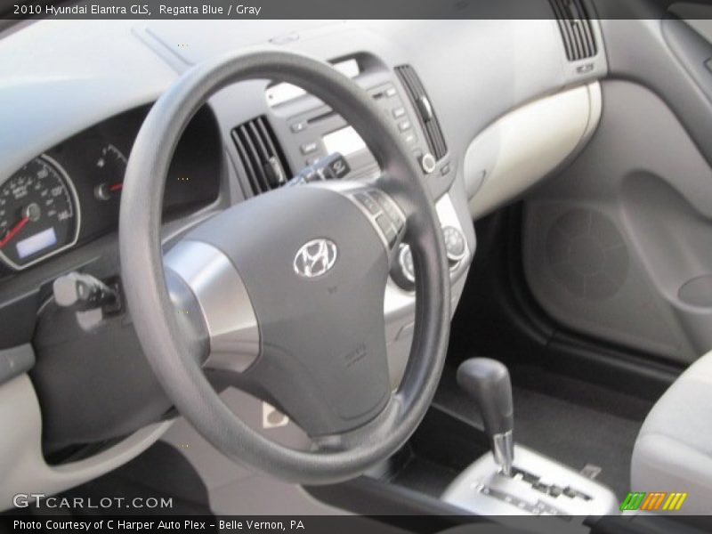 Regatta Blue / Gray 2010 Hyundai Elantra GLS