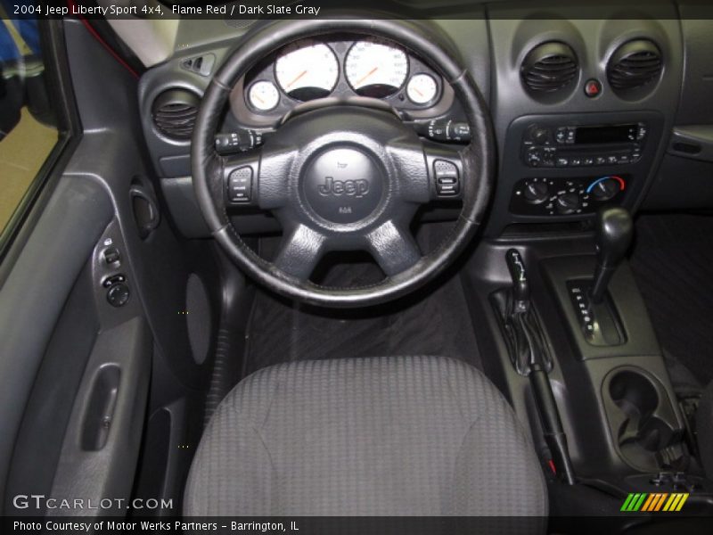 Flame Red / Dark Slate Gray 2004 Jeep Liberty Sport 4x4