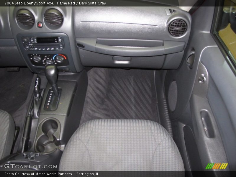 Flame Red / Dark Slate Gray 2004 Jeep Liberty Sport 4x4