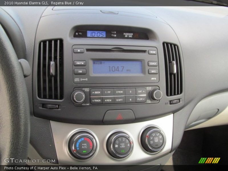 Regatta Blue / Gray 2010 Hyundai Elantra GLS