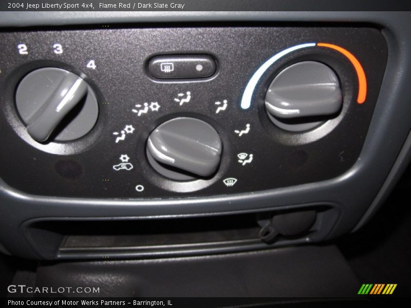 Flame Red / Dark Slate Gray 2004 Jeep Liberty Sport 4x4