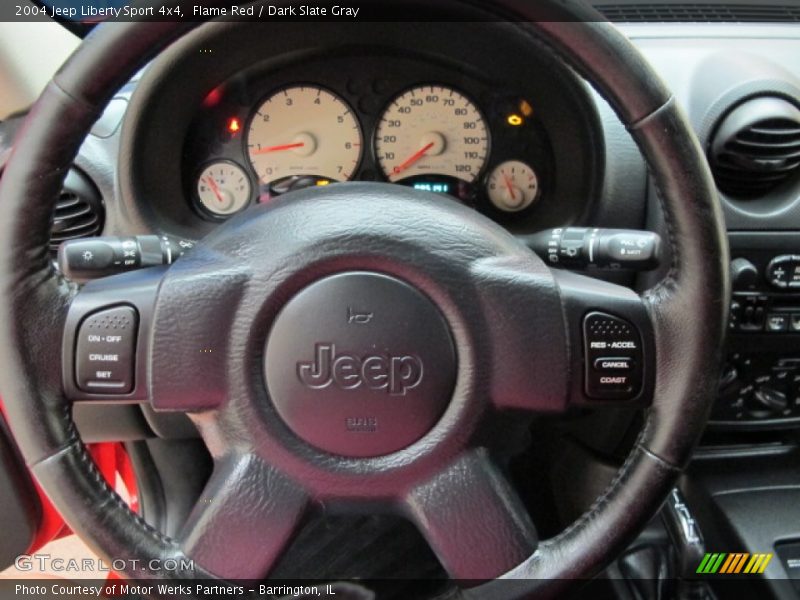 Flame Red / Dark Slate Gray 2004 Jeep Liberty Sport 4x4