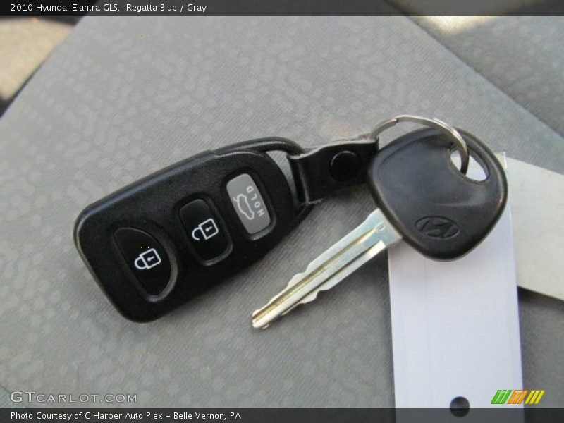 Regatta Blue / Gray 2010 Hyundai Elantra GLS