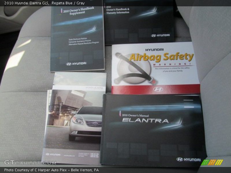 Regatta Blue / Gray 2010 Hyundai Elantra GLS
