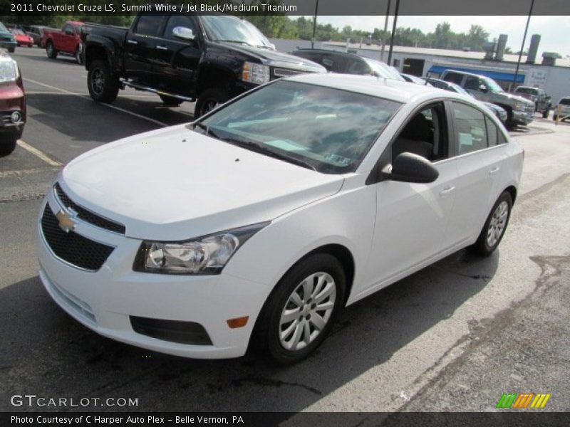 Summit White / Jet Black/Medium Titanium 2011 Chevrolet Cruze LS