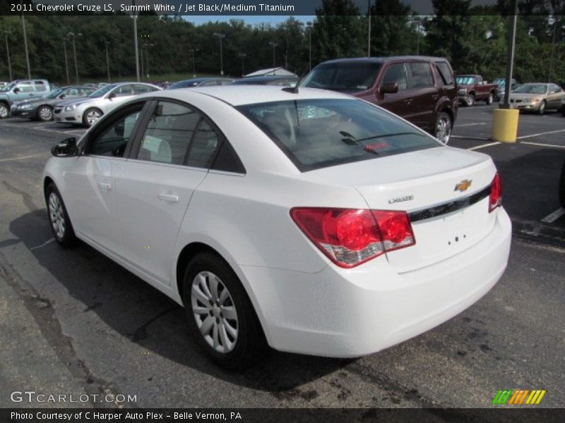 Summit White / Jet Black/Medium Titanium 2011 Chevrolet Cruze LS