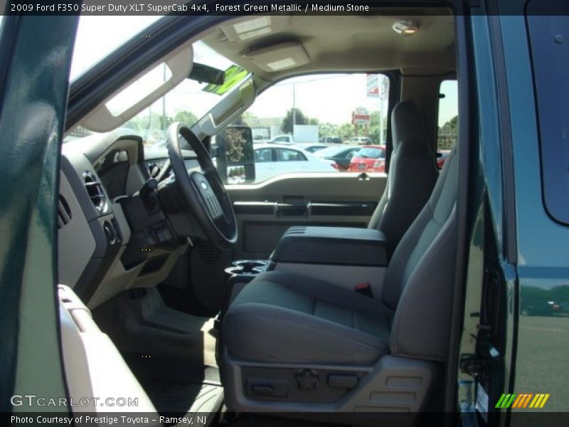 Forest Green Metallic / Medium Stone 2009 Ford F350 Super Duty XLT SuperCab 4x4
