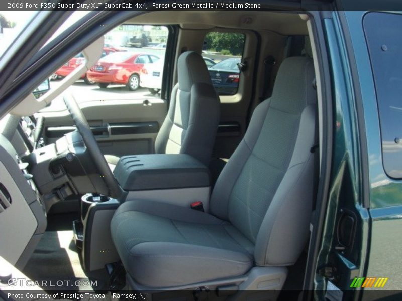 Forest Green Metallic / Medium Stone 2009 Ford F350 Super Duty XLT SuperCab 4x4