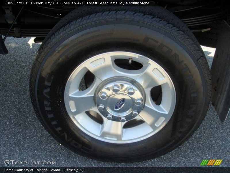 Forest Green Metallic / Medium Stone 2009 Ford F350 Super Duty XLT SuperCab 4x4