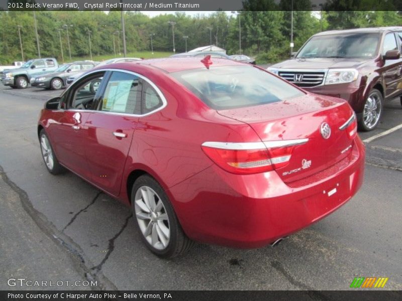 Crystal Red Tintcoat / Medium Titanium 2012 Buick Verano FWD
