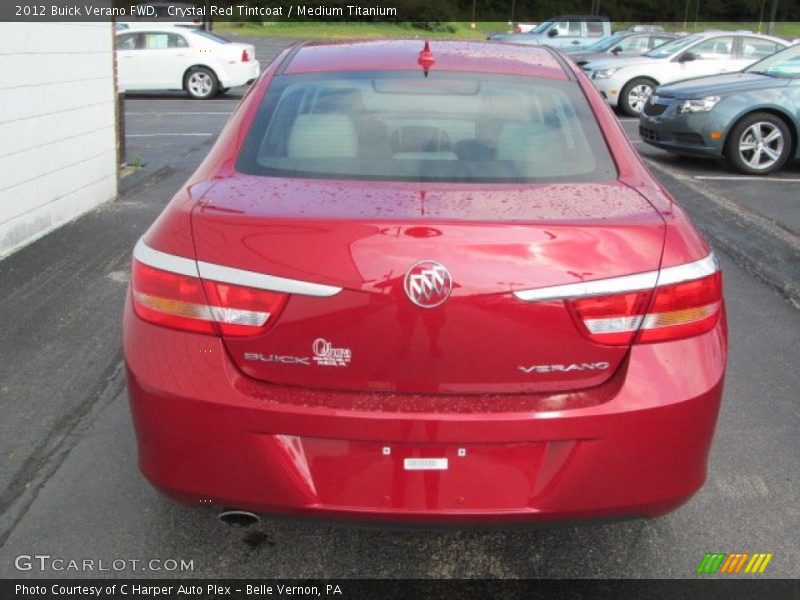 Crystal Red Tintcoat / Medium Titanium 2012 Buick Verano FWD