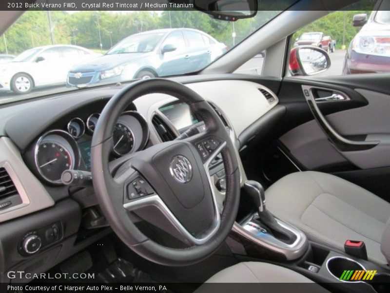 Crystal Red Tintcoat / Medium Titanium 2012 Buick Verano FWD