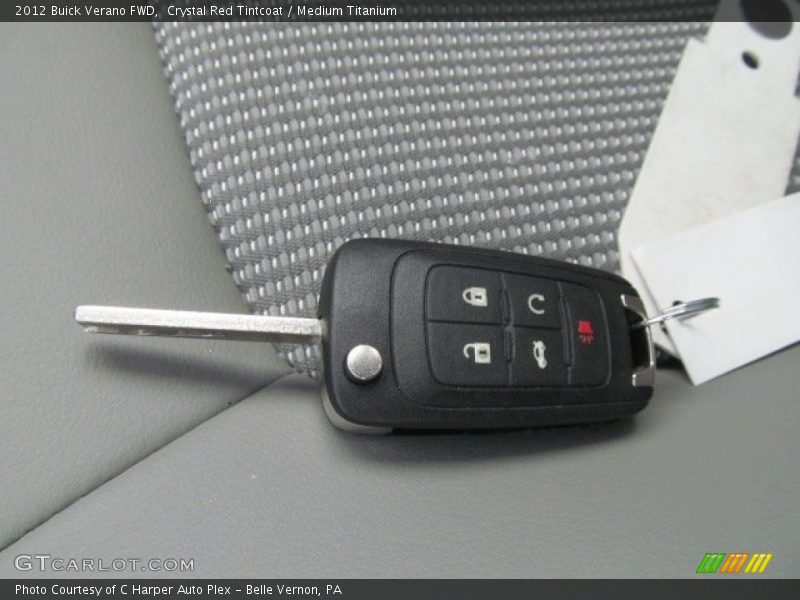 Crystal Red Tintcoat / Medium Titanium 2012 Buick Verano FWD