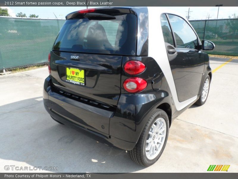 Deep Black / Black Leather 2012 Smart fortwo passion coupe