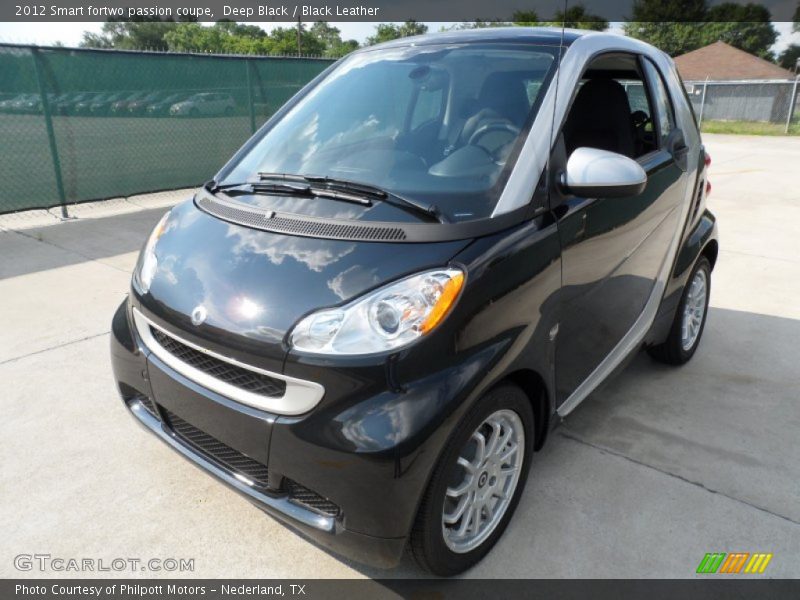 Deep Black / Black Leather 2012 Smart fortwo passion coupe