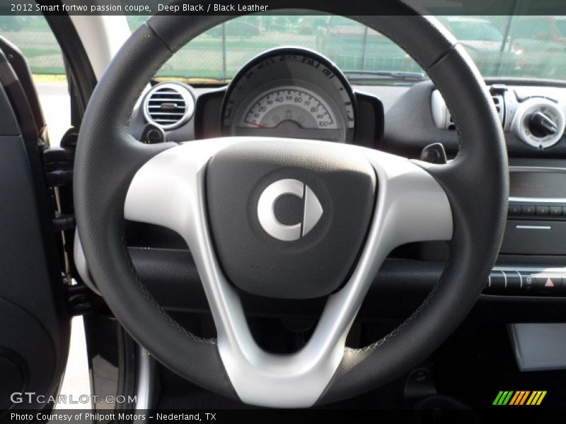 Deep Black / Black Leather 2012 Smart fortwo passion coupe