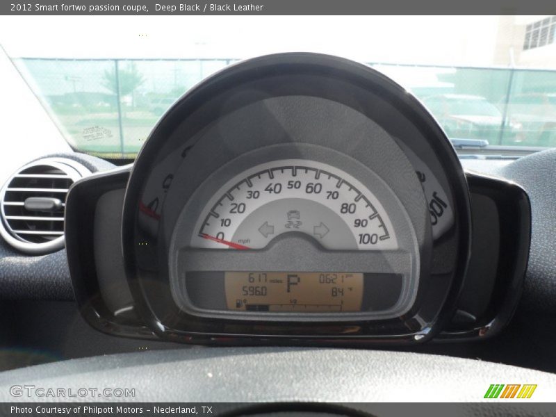Deep Black / Black Leather 2012 Smart fortwo passion coupe
