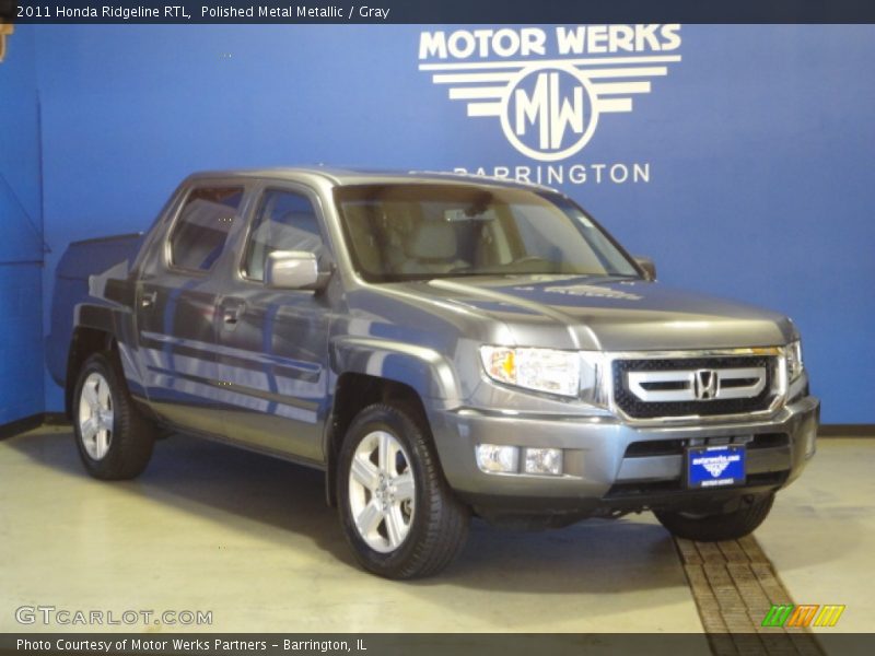 Polished Metal Metallic / Gray 2011 Honda Ridgeline RTL