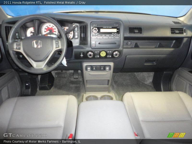 Polished Metal Metallic / Gray 2011 Honda Ridgeline RTL